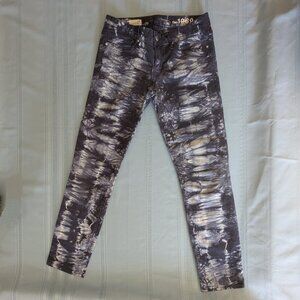 GAP 1969 Always Skinny Tie Dye Stretch Blue Jean